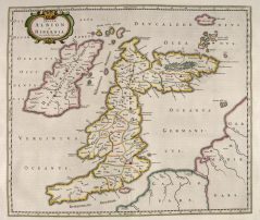 'Insulae Albion et Hibernia' (Islands of Great Britain and Ireland) from the 1654 Blaeu Atlas of Scotland